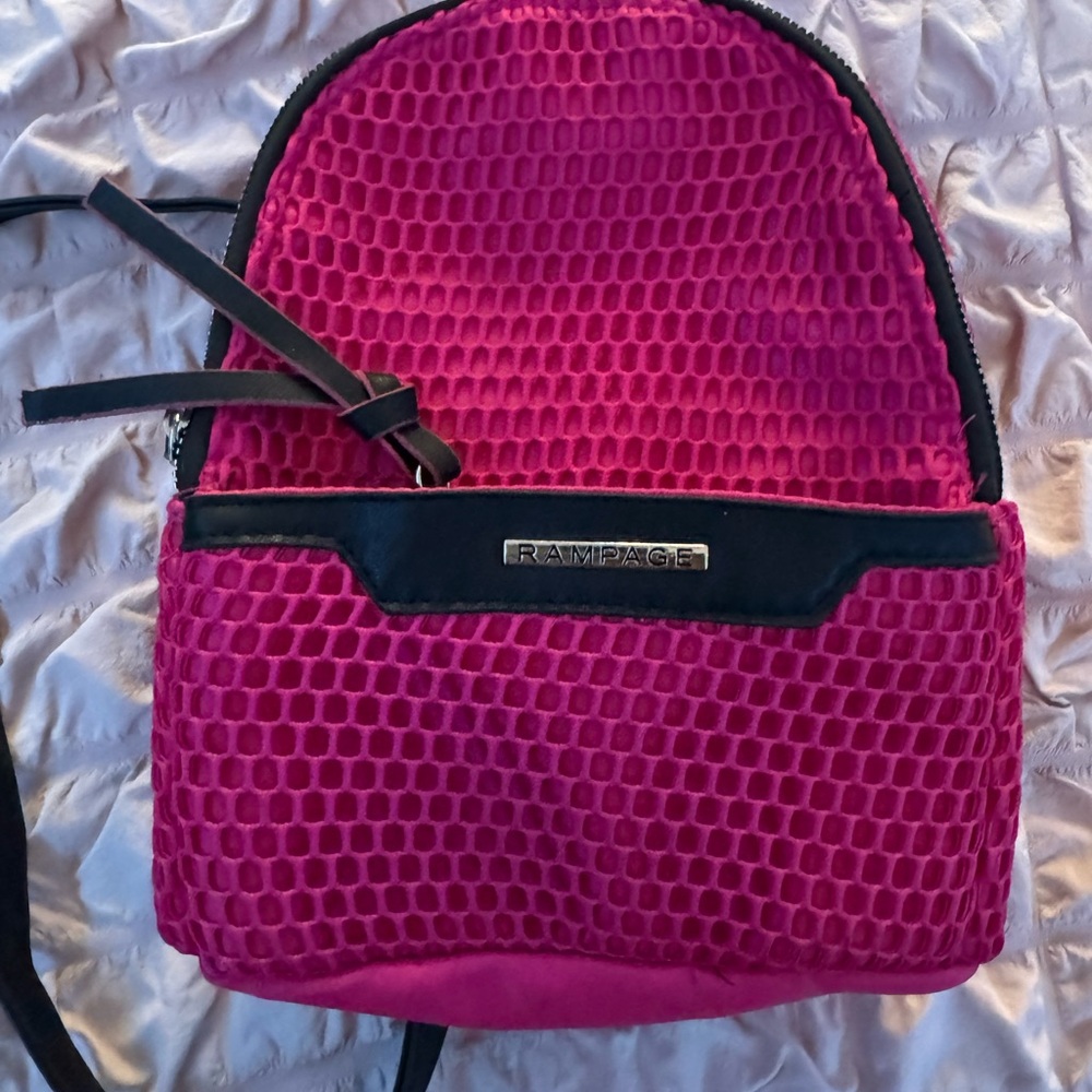 Rampage Pink and Black Backpack with Modern Design